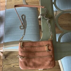 Tan Leather Crossbody Bag